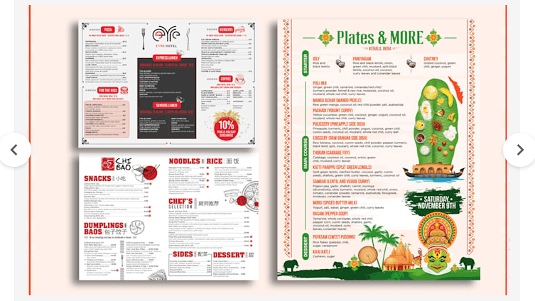 Menu Design